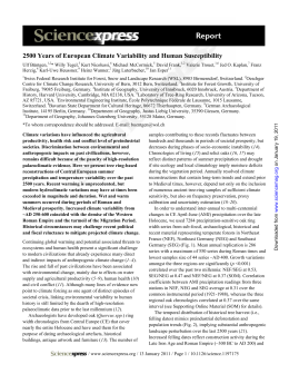 2500 Years of European Climate Variability and Human Susceptibility