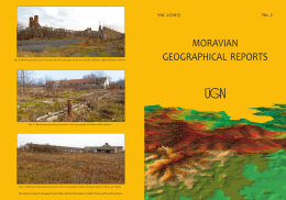 MORAVIAN GEOGRAPHICAL REPORTS