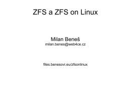 ZFS a ZFS on Linux