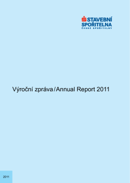 Výroční zpráva za rok 2011 - Stavební spořitelna České spořitelny
