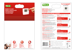 THR840DEE Digitální termostat Termostat cyfrowy Digitális