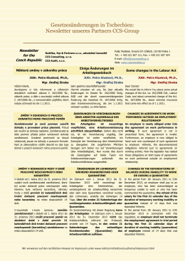 Newsletter unseres Partners CCS-Group