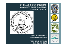 8th CHAMPIONNAT D`EUROPE COMBINED GAME SHOOTING