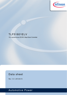 Automotive Power Data sheet TLF51801ELV