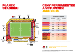 Plánek Stadionu Letná a ceník 2015
