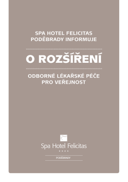 o rozšíření - Spa Hotel Felicitas