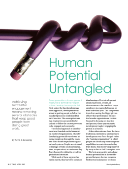 Human Potential Untangled
