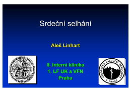 Srdeční selhání - II. interní klinika kardiologie a angiologie