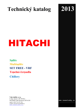 Hitachi katalog 2013 - Vaše služby sro Brno