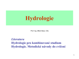 BR05 - Hydraulika a hydrologie