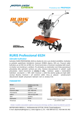 RURIS Professional 652H Zahradní kultivátor