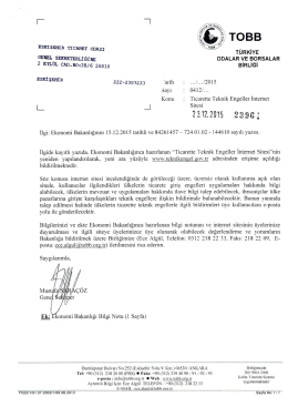 ticarette teknik engeller internet sitesi hk.