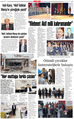 Marşı`nı yüreğiyle yazdı” ` "