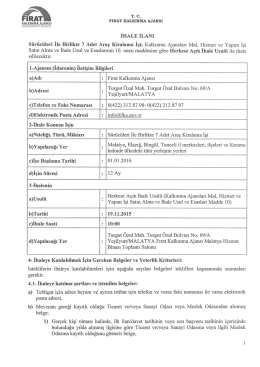 S&uuml;r&uuml;c&uuml;leri İle Birlikte 7 Adet Ara&ccedil; Kiralama İşi