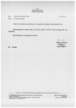 T.C. BAŞBAKANLIK Hazine M&uuml;steşarlığı