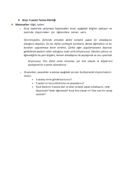 Grup &Ccedil;alışmaları - Tepetarla Ortaokulu