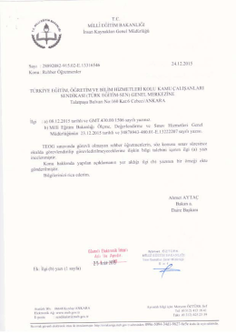 MEB`in cevabi yazı i&ccedil;in tıklayınız.