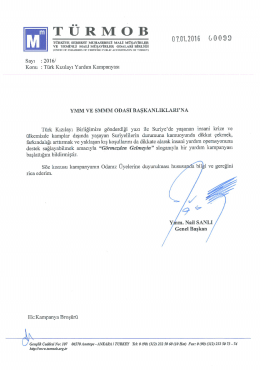 ymm ve smmm odası başkanlıklarına