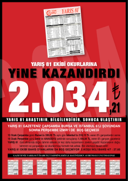 YiNE KAZANDIRDI