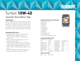 Tu rbot 10W-40 - Alpet Madeni Yağları