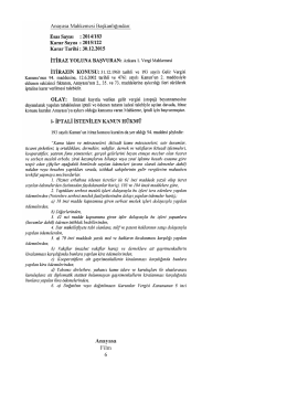 2014/183, K: 2015/122 Sayılı Kararı (13.01