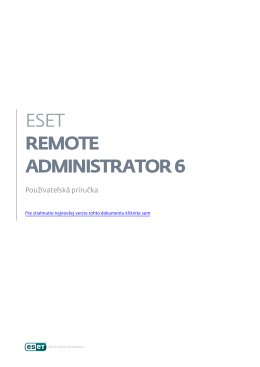 ESET Remote Administrator 6 Quick Start Guide