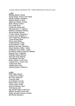Zoznam absolventov Odchytu podľa roku ukončenia