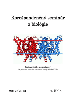 2. Kolo - Korešpondenčný seminár z biológie