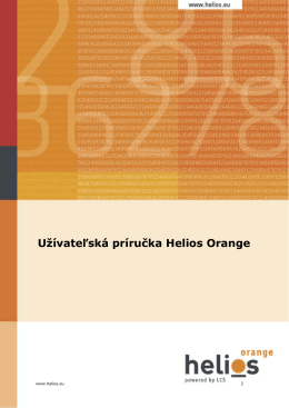 Uživateľská príručka Helios Orange