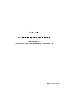 Michael Archaniel ľudského vývoja