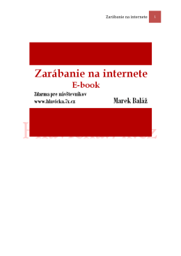 E-book Zarabanie na internete