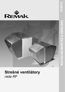 Strešné ventilátory RF