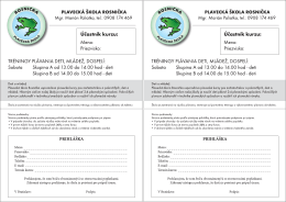 Stiahnite si pdf - Plavecká škola Rosnička