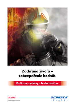 Fire alarm systems - brochure SK