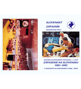V. časť (1981-1992) - Slovenský zápasnícky zväz