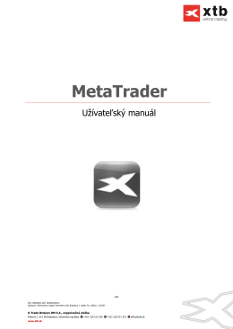 MetaTrader PDF - X
