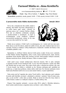 Farnosť Sťatia sv. Jána Krstiteľa