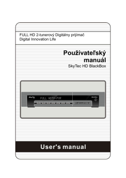 SkyTec HD BlackBox manual SK