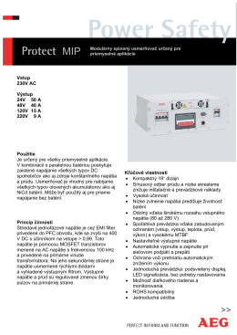PROTECT MIP 19" sub-rack (1-ph.; 24-220V/50-9A