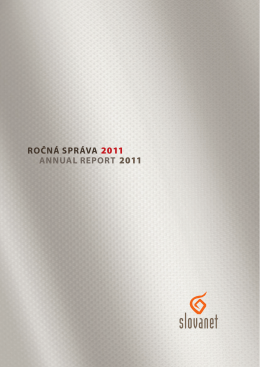 Stiahnite si PDF Ročná správa 2011