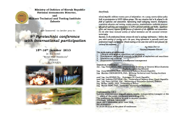 9th Pyrotechnic conference with international participation