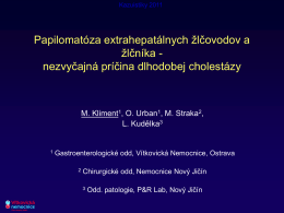 Papilomatóza extrahepatálnych žlčovodov a žlčníka
