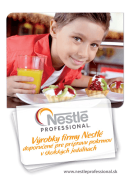 cereálie - Nestle Professional