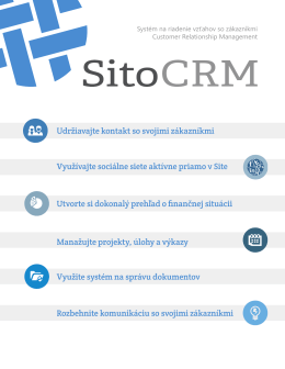 Sito CRM leták (PDF)