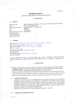 Mand&aacute;tna zmluva č. - Kod&aacute;ly Zolt&aacute;n Alapiskola Gal&aacute;nta