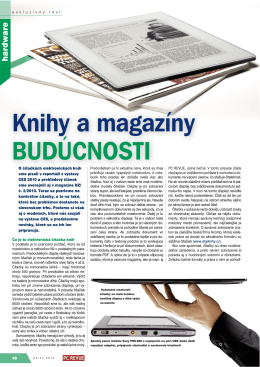 Knihy a magazíny BUDÚCNOSTI