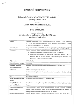 Emisn&eacute; podmienky (pdf)