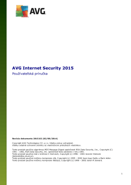 AVG Internet Security 2015 User Manual