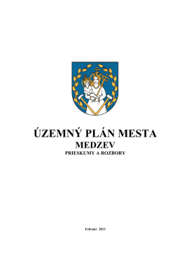 ÚZEMNÝ PLÁN MESTA