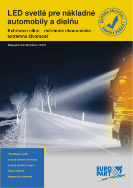 LED svetlá pre nákladné automobily a dielňu